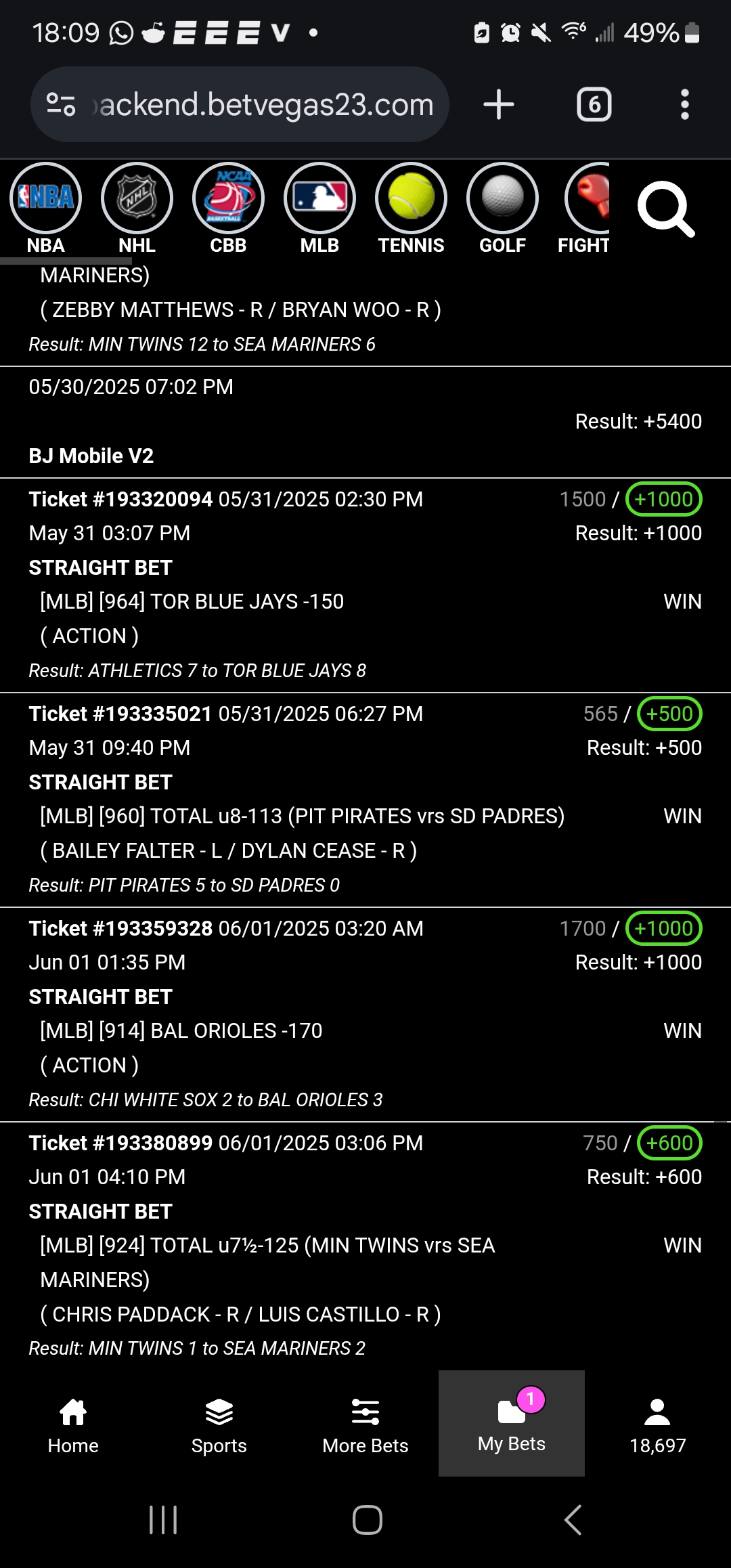 Bet Screenshot 1