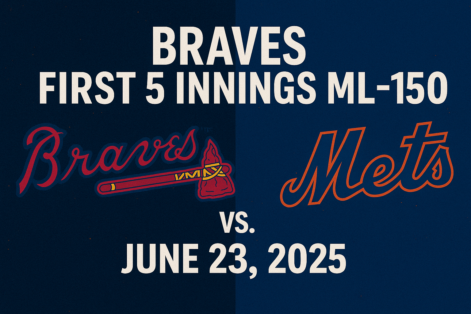 Braves vs Mets MLB First 5 Innings Pick Schwellenbach vs Blackburn