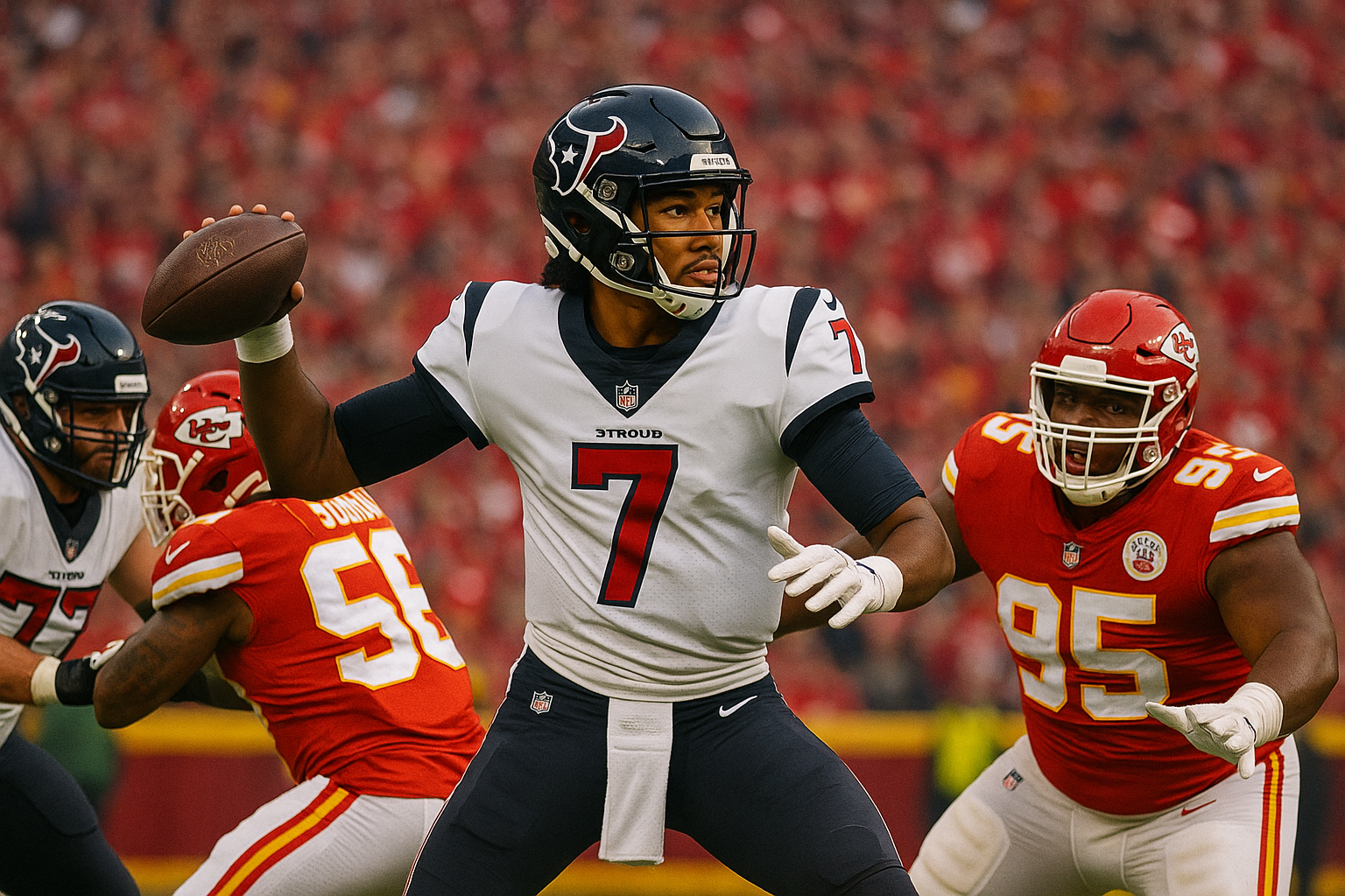 Houston Texans plus 3.5 betting pick at Kansas City Chiefs NFL Sunday Night Football Week 14 December 7 2025 expert analysis elite defense CJ Stroud Patrick Mahomes AFC playoff implications