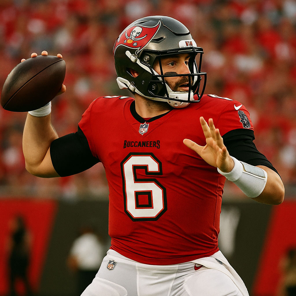 Baker Mayfield Tampa Bay Buccaneers vs New England Patriots NFL Week 10 betting pick analysis spread prediction
