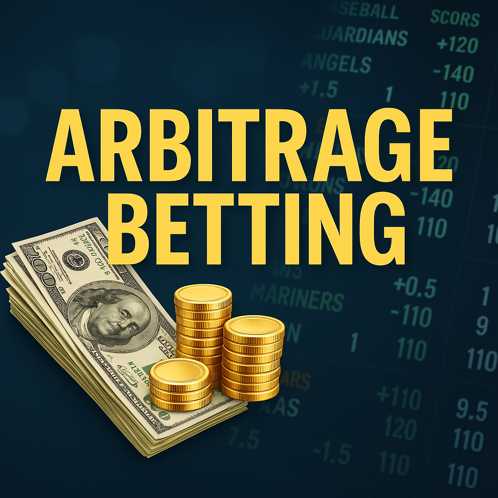 Chart showing arbitrage betting strategy explained.