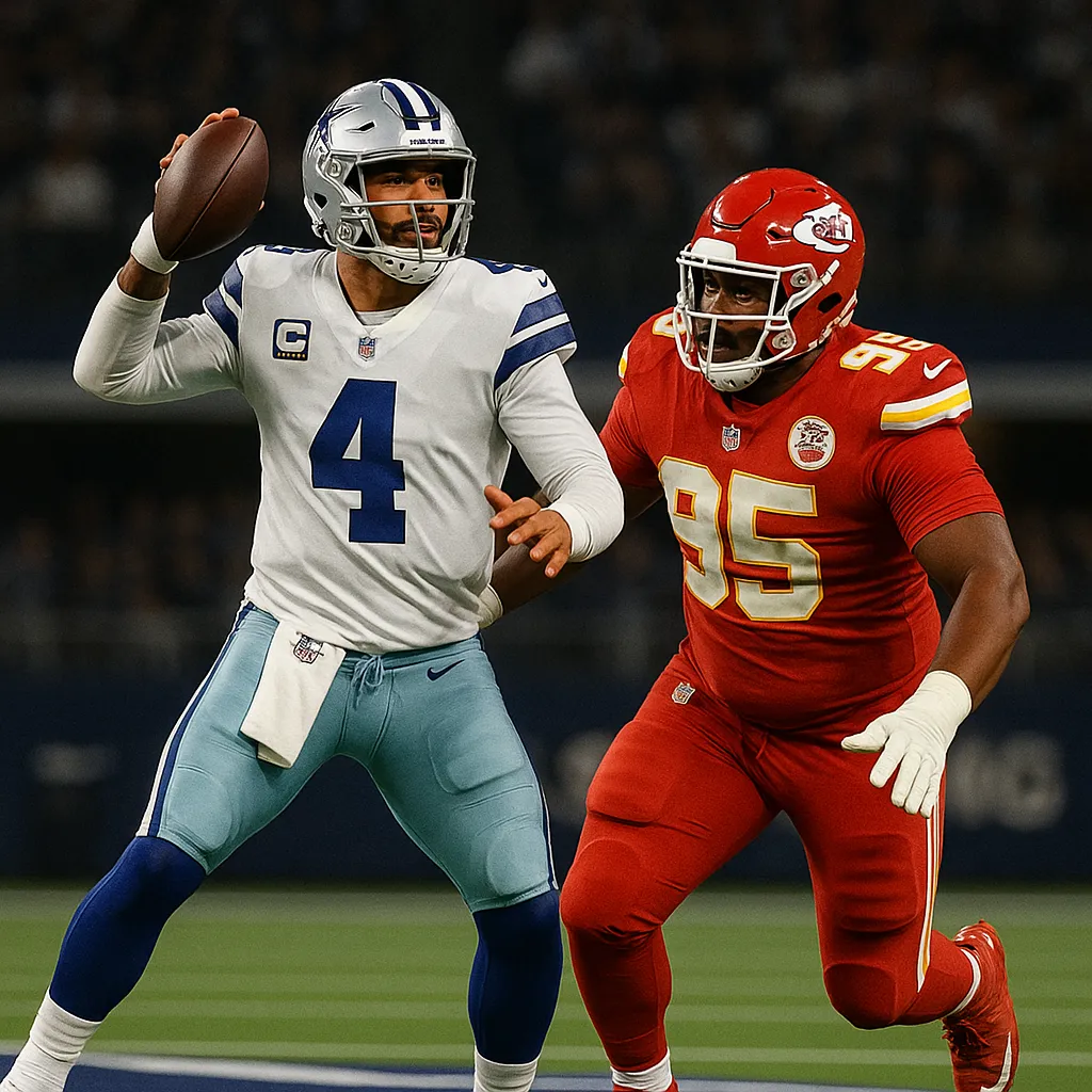Dallas Cowboys vs Kansas City Chiefs NFL Thanksgiving betting pick analysis November 27 2025 - Expert breakdown of Cowboys dominant Thanksgiving history 34-22-1 all-time record, Chiefs struggling 1-4 ATS on road, Dak Prescott franchise passing record, Patrick Mahomes one-score game struggles, and comprehensive betting strategy for Thursday NFL primetime holiday matchup at AT&T Stadium