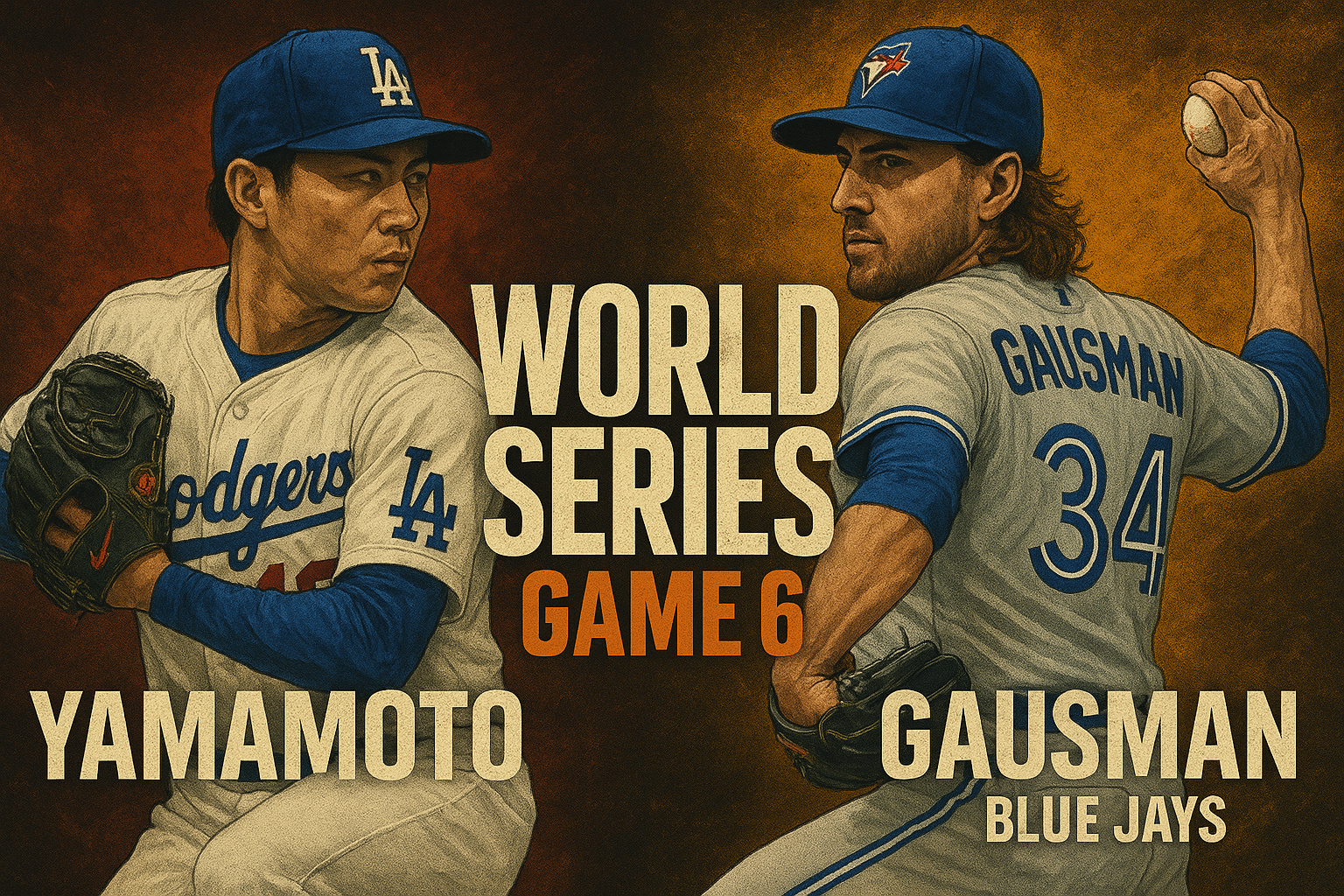 Kevin Gausman vs Yoshinobu Yamamoto World Series Game 6 October 31 2025 pitcher matchup