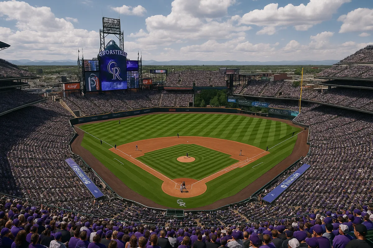 A baseball field at Coors Field - backdrop for expert MLB picks on the Diamondbacks vs Rockies Over, August 15, 2025
