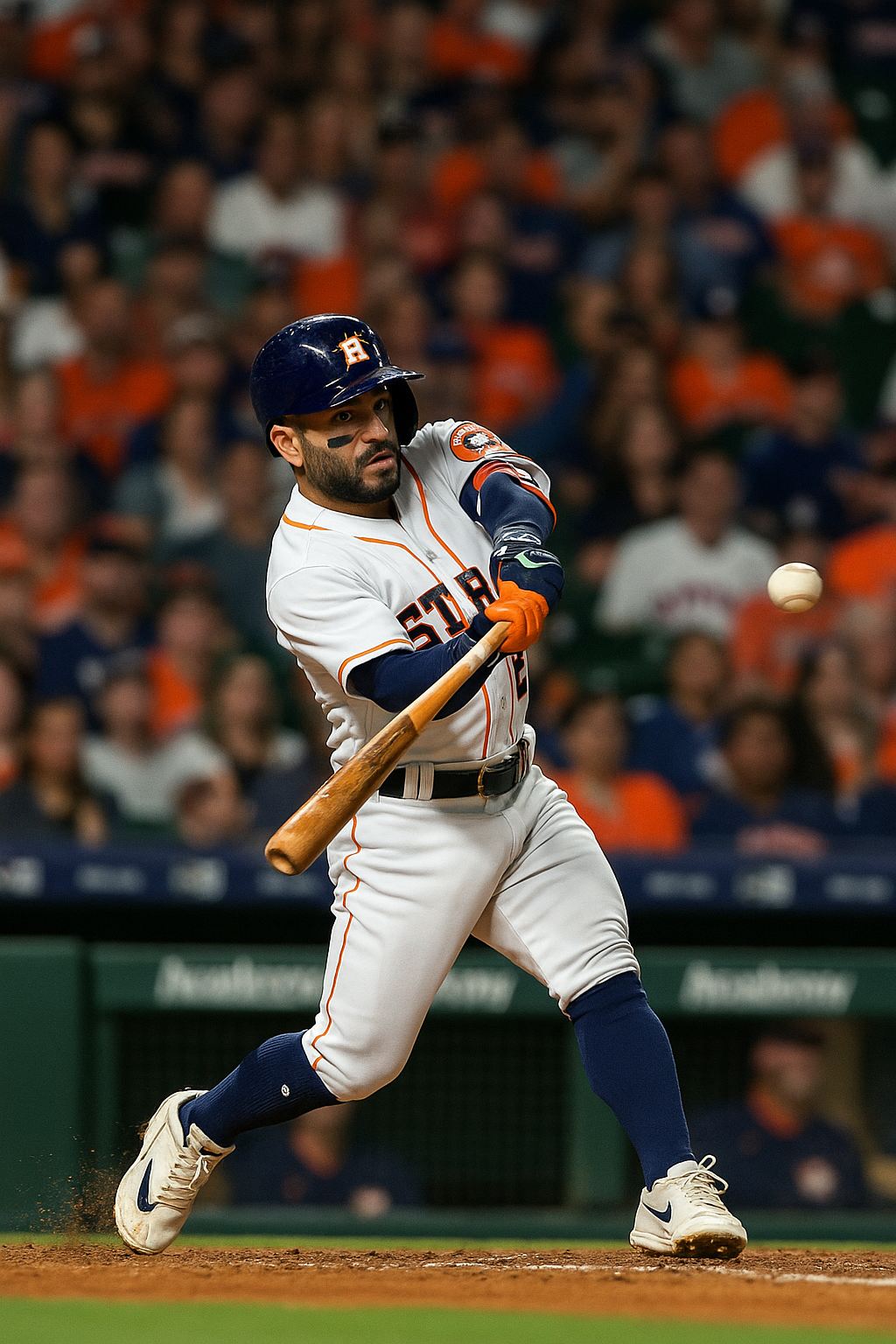 Jose Altuve celebrates for Houston