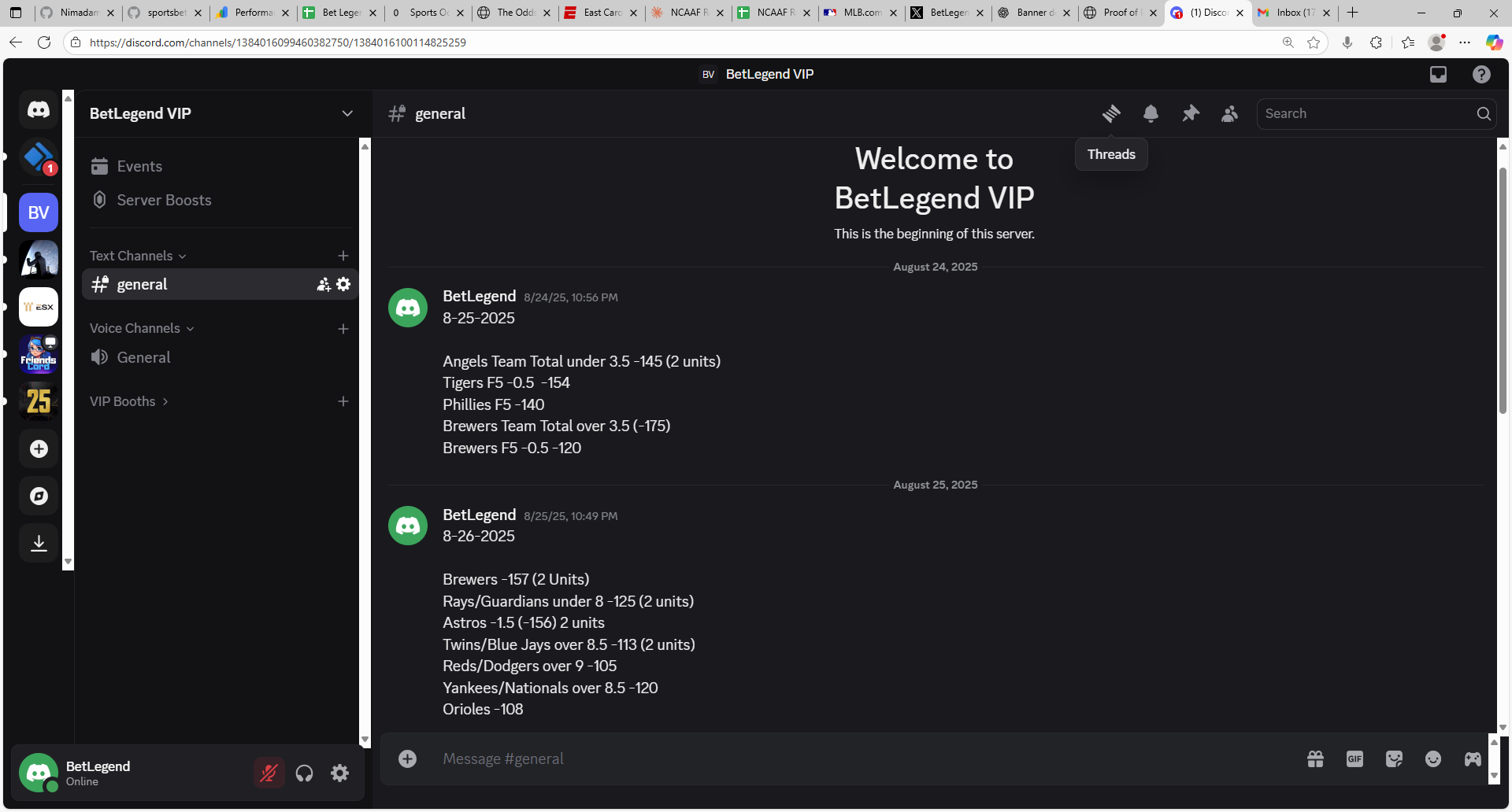 Discord Proof Screenshot - August 25, 2025