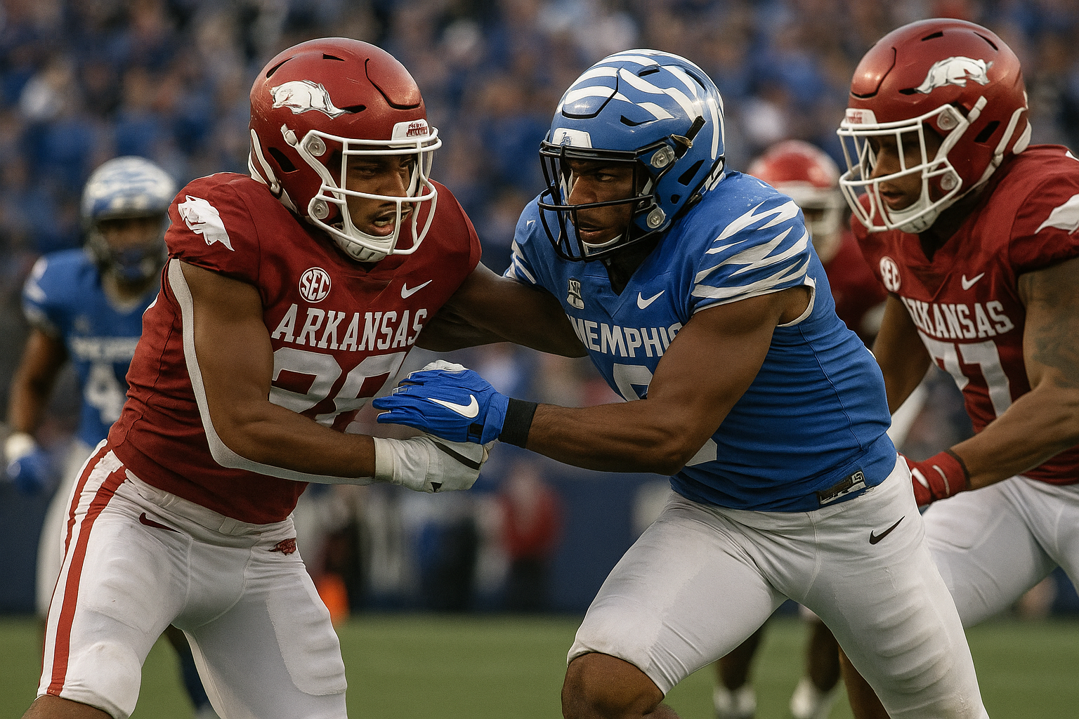 Arkansas Memphis under 61.5 college football pick