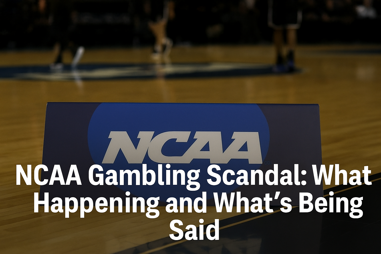 NCAA gambling scandal discussion graphic