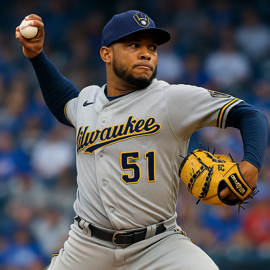 Freddy Peralta on the mound