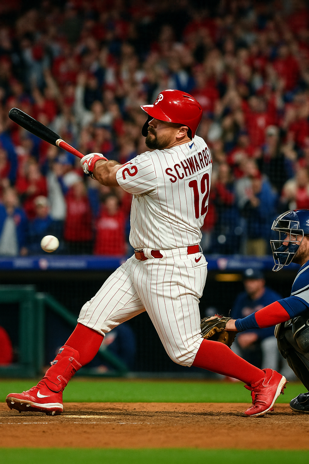 Kyle Schwarber of the National League hits a walk-off home run in the All-Star Game swing-off