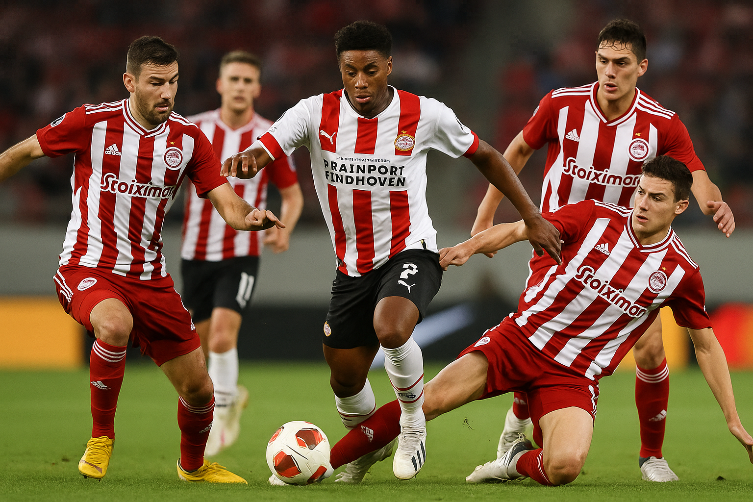 Champions League soccer betting board