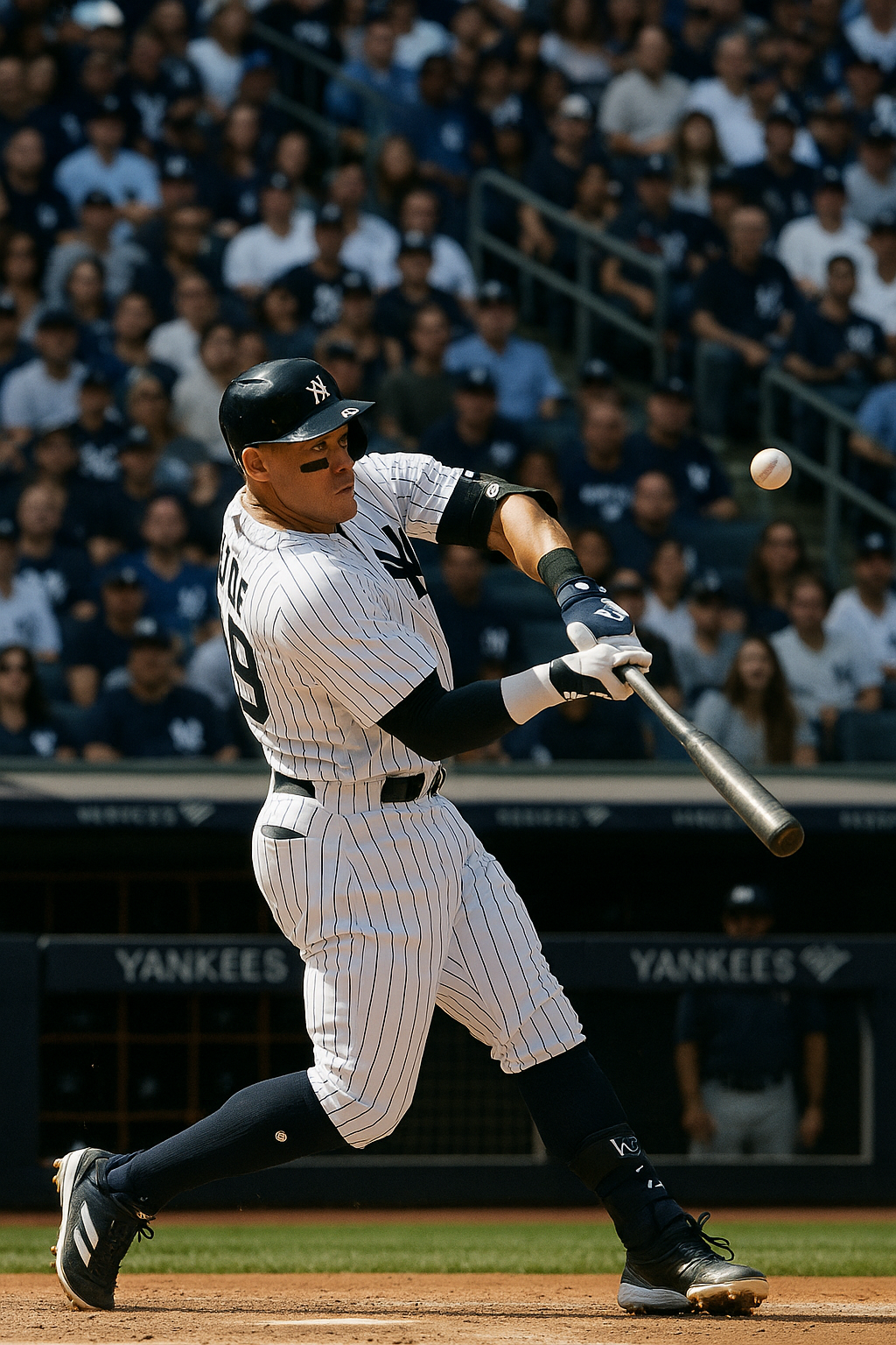 Aaron Judge hitting at Yankee Stadium