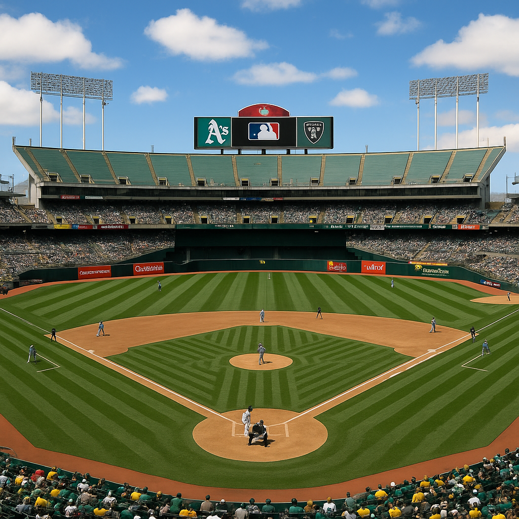 Giants vs A's at Oakland Coliseum